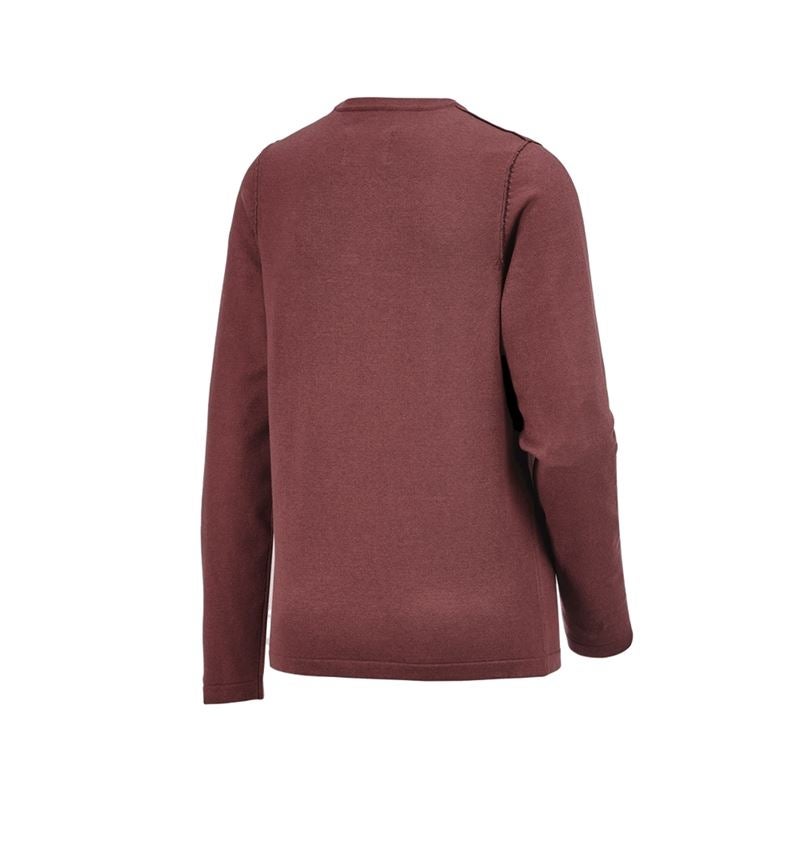 Themen: Strickpullover e.s.iconic, Damen + oxidrot 8