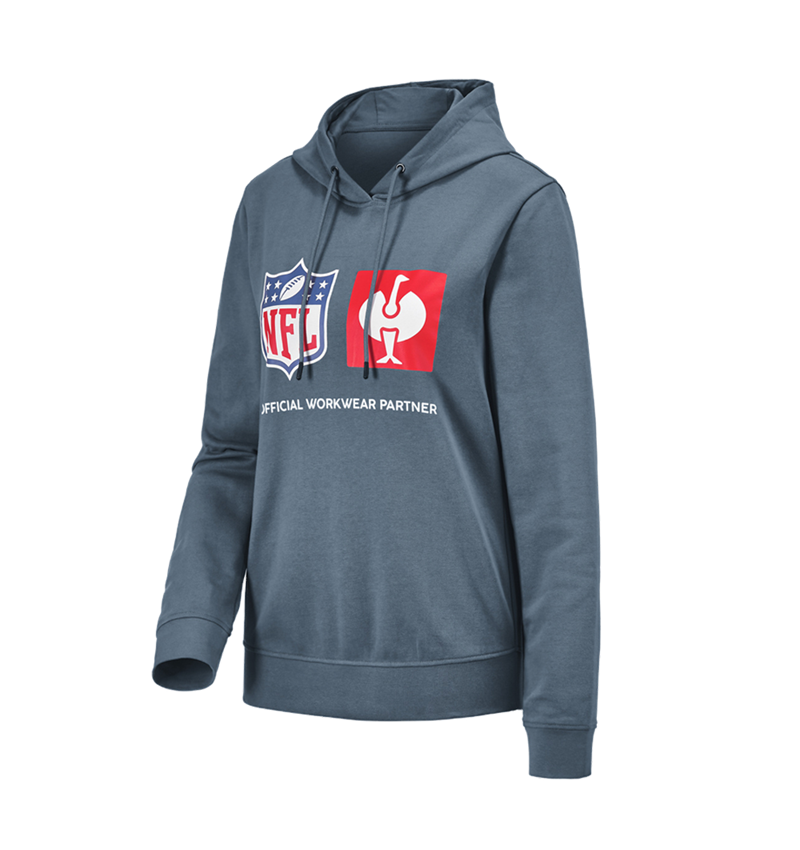 Kollaborationen: NFL Hoodie cotton, ladies + oxidblau 2