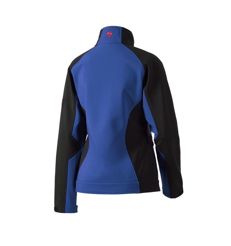 Installateur / Klempner: Damen Softshelljacke dryplexx® softlight + kornblau/schwarz 3