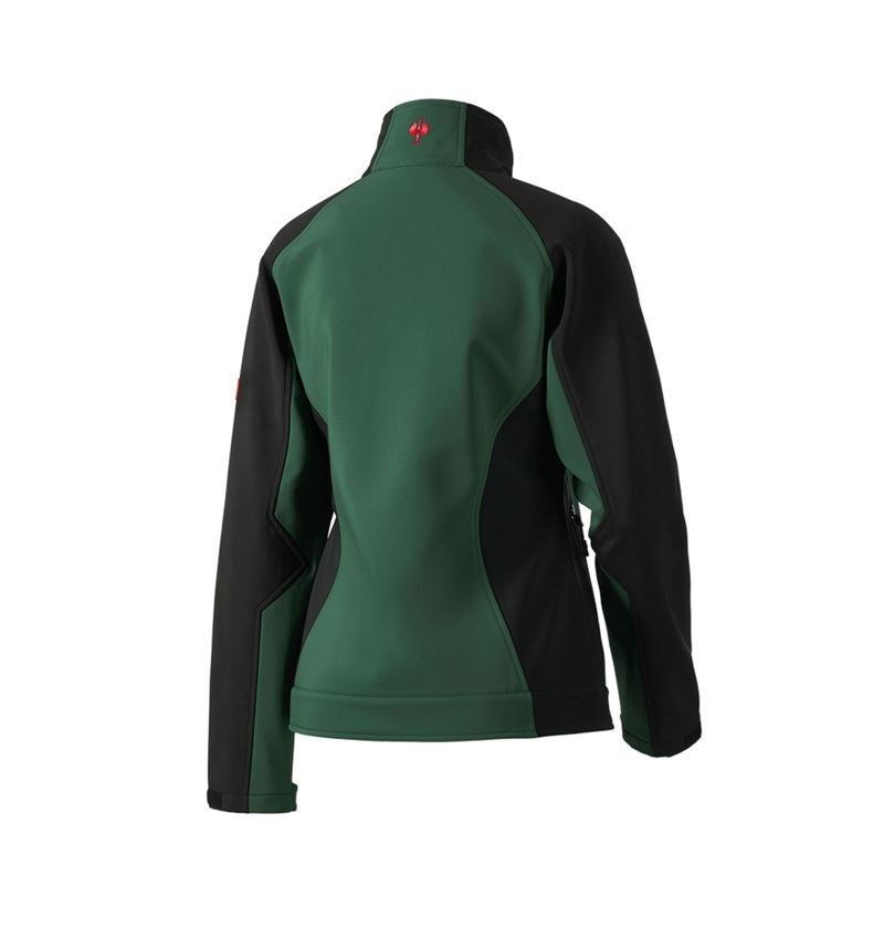 Installateur / Klempner: Damen Softshelljacke dryplexx® softlight + grün/schwarz 3