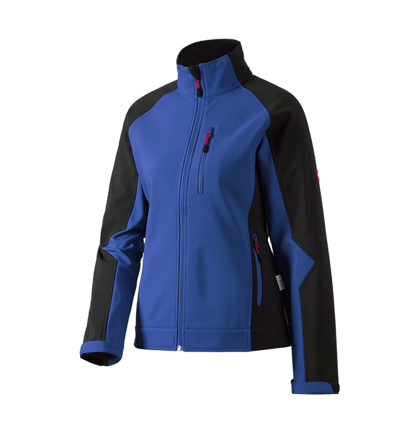 Installateur / Klempner: Damen Softshelljacke dryplexx® softlight + kornblau/schwarz 2