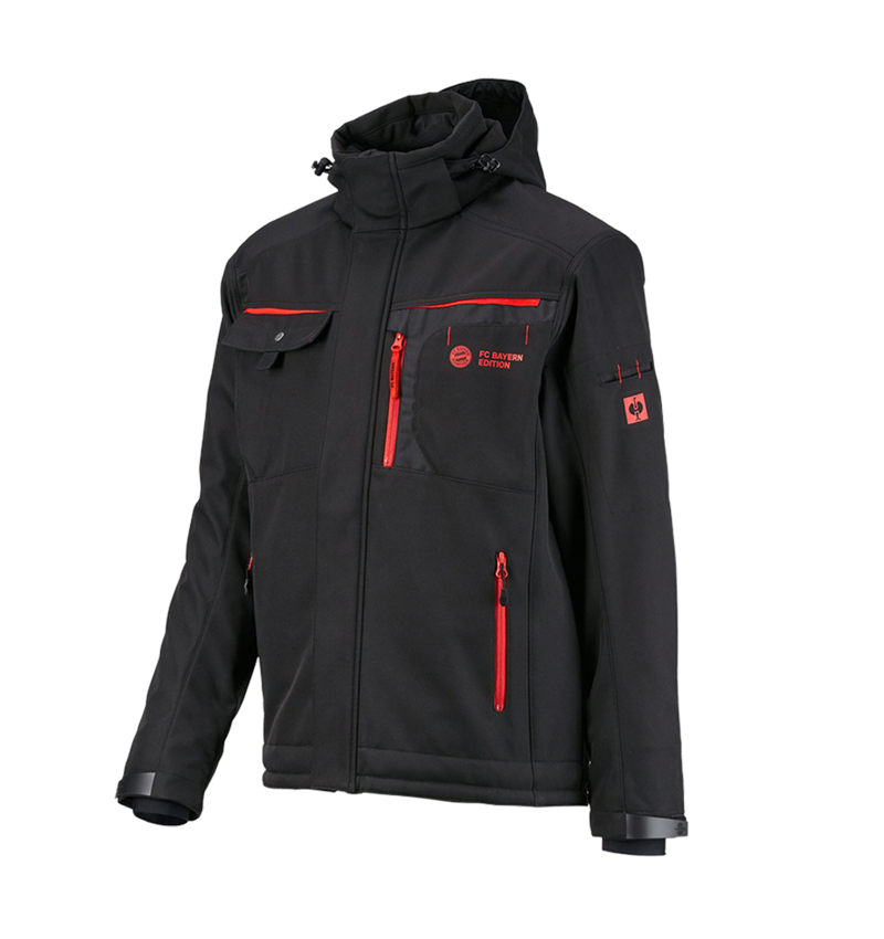 Bekleidung: FCB Work Jacket + black/straussred 4