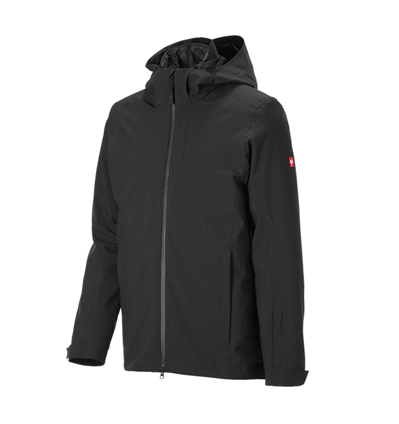 Jacken: 3 in 1 Funktionsjacke e.s.trail snow + schwarz 4