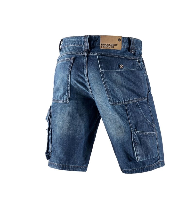 Hosen: e.s. Worker-Jeans-Short + darkwashed 3