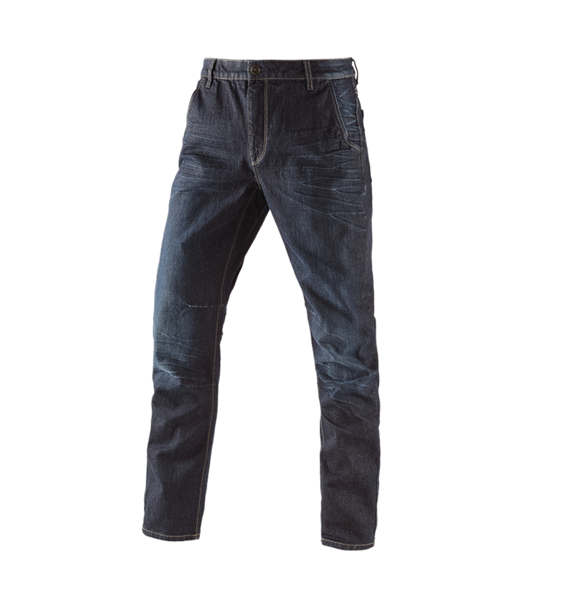 Hosen: e.s. 5-Pocket-Jeans POWERdenim + darkwashed 1