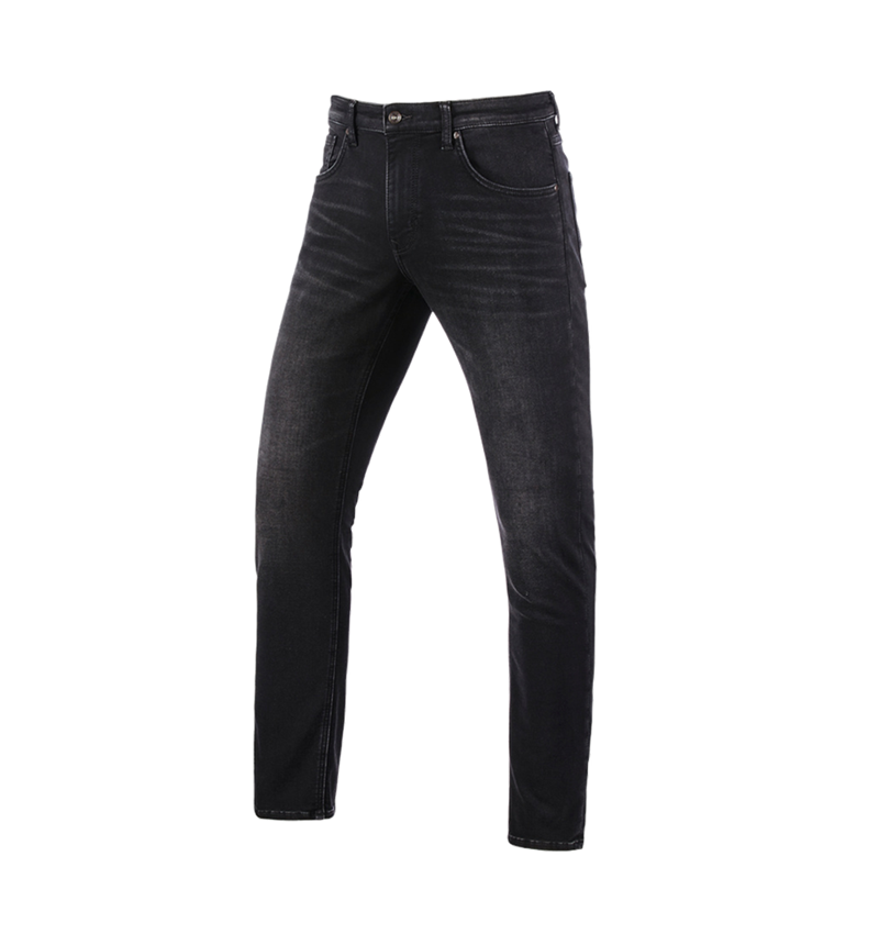 Hosen: e.s. 5-Pocket-Jeans Jog-Denim + blackwashed 2