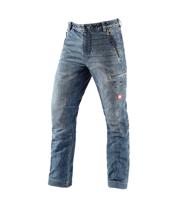 Forst- / Schnittschutzkleidung: e.s. Forst-Schnittschutz Jeans + stonewashed 2