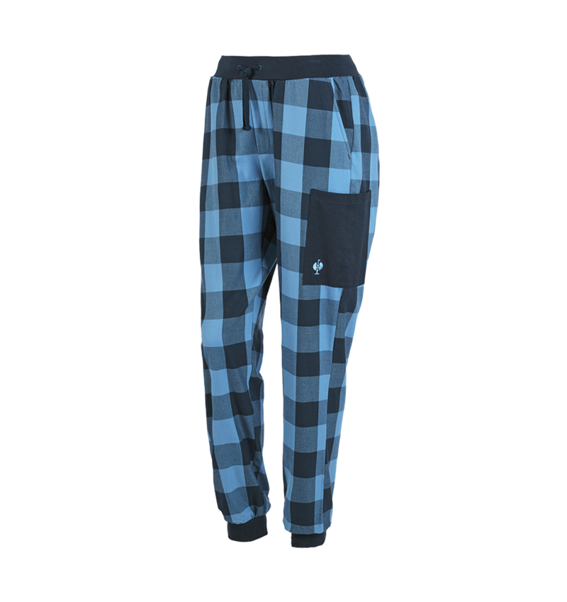 Accessoires: e.s. Pyjama Hose, Damen + schattenblau/frühlingsblau 2