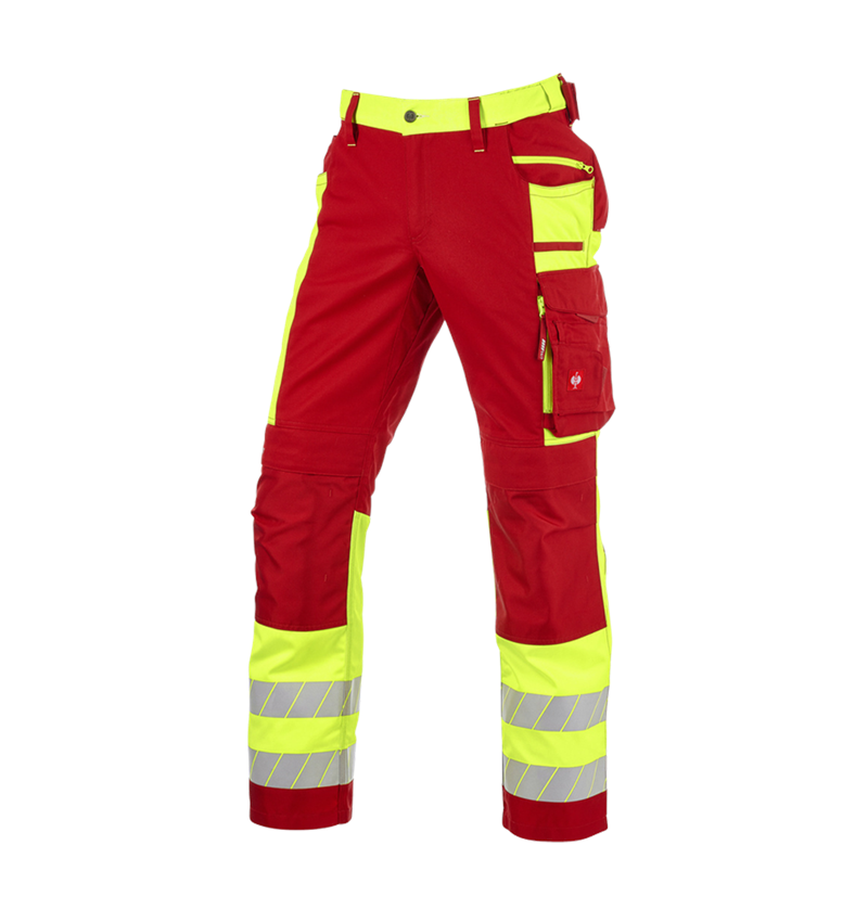 Themen: Warnschutz Bundhose e.s.motion 24/7 + rot/warngelb 5