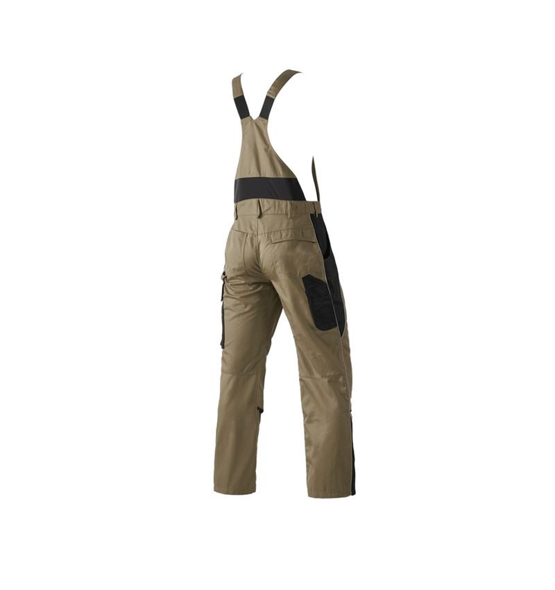 Hosen: Latzhose e.s.active + khaki/schwarz 7