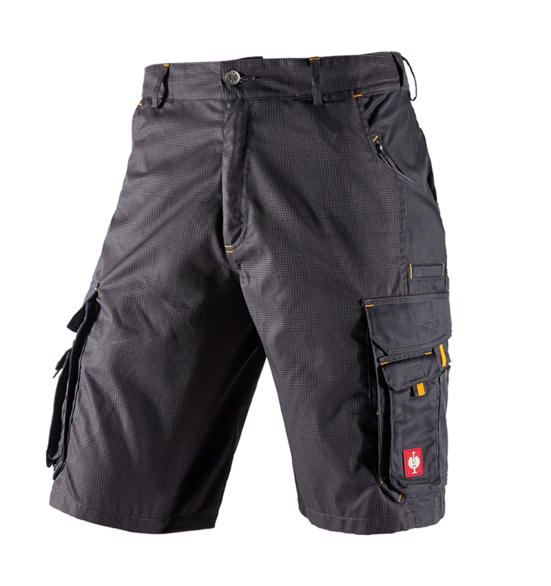 Hosen: Short e.s. carat + anthrazit/gelb 2