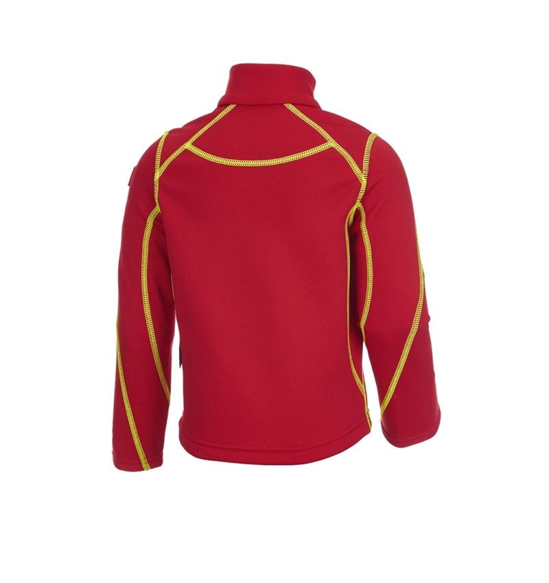 Shirts & Co.: Fun.Troyer thermo stretch e.s.motion 2020, Kinder + feuerrot/warngelb 1