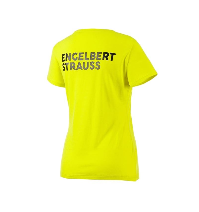 Shirts & Co.: T-Shirt Merino e.s.trail, Damen + acidgelb/schwarz 3