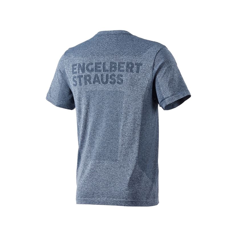 Shirts & Co.: T-Shirt seamless e.s.trail + tiefblau melange 3