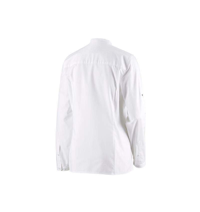 Shirts & Co.: e.s. Kochhemd, Damen + weiß 3