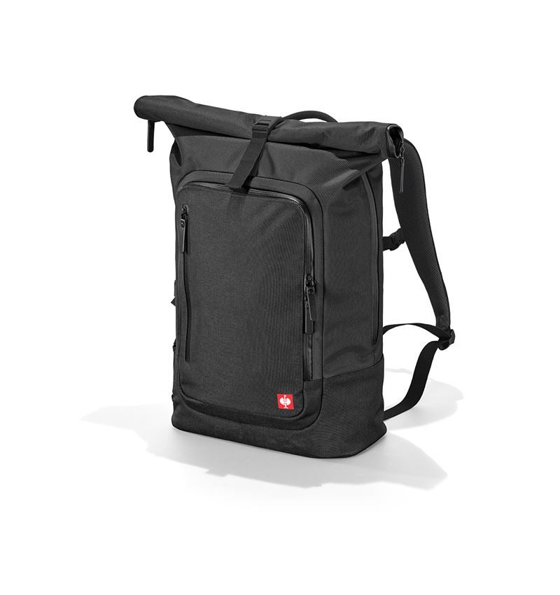 Accessoires: Rolltop-Rucksack e.s.work&travel + schwarz