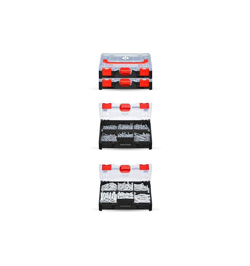 Betriebsbedarf: STRAUSSbox mini Schrauben & Dübel-Set