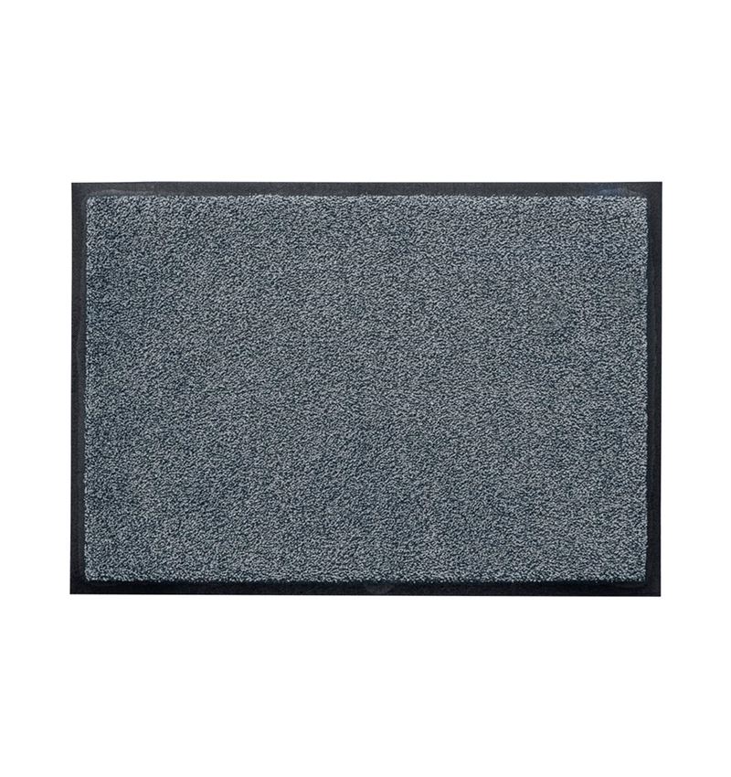 Bodenmatten: Komfort-Matte mit Gummirand + schwarz/hellgrau