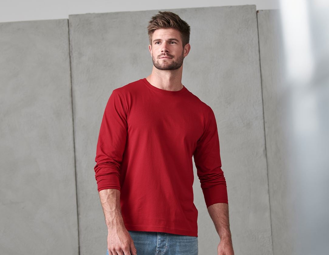 Shirts & Co.: e.s. Longsleeve cotton + rot