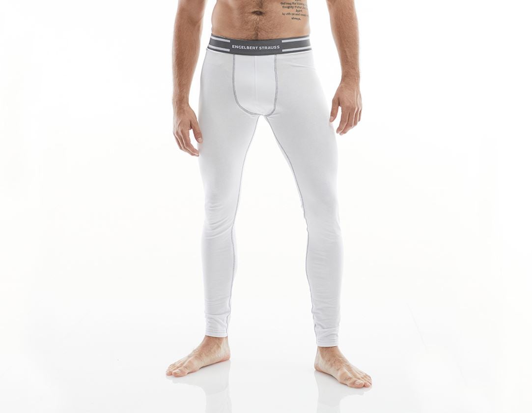 Kälte: e.s. cotton stretch Long Pants + weiß
