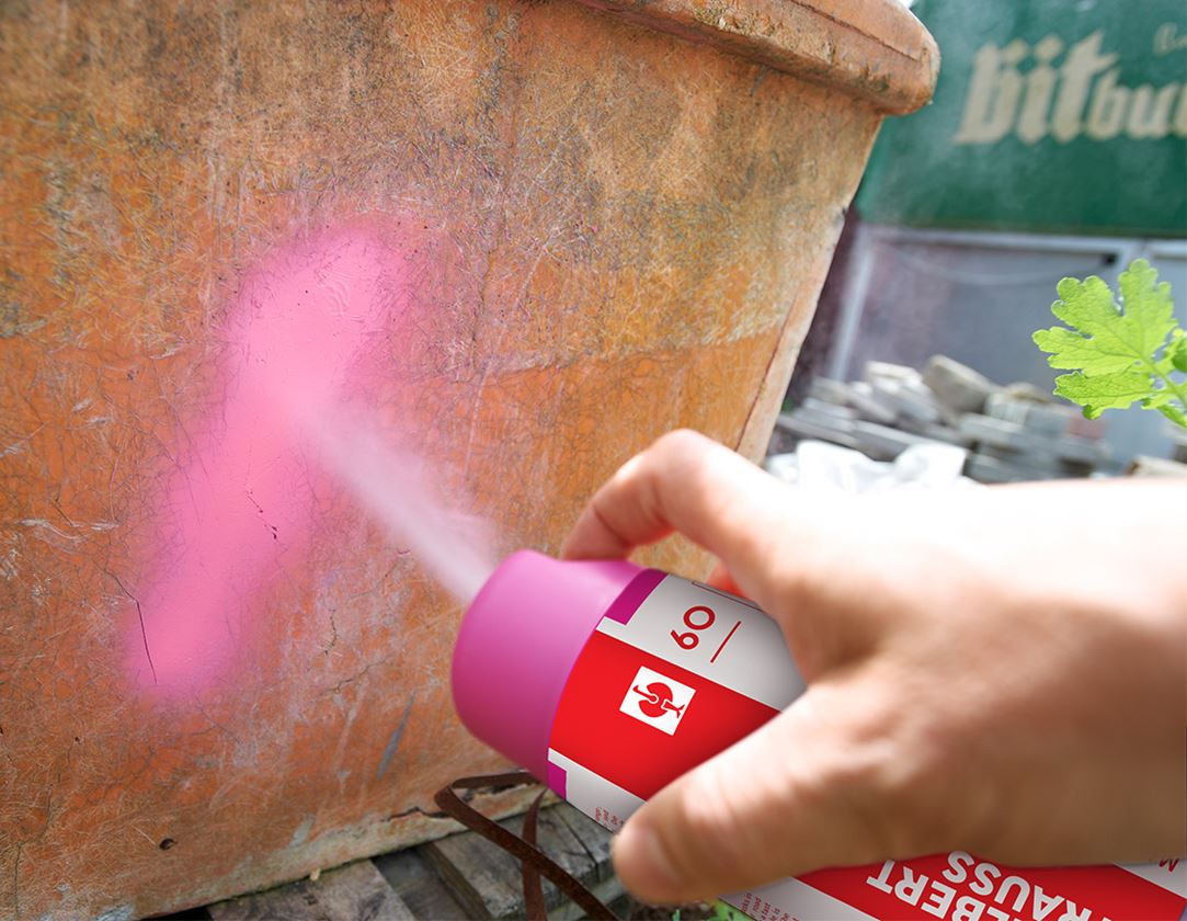 Sprays: Markierspray Bau #60 + pink