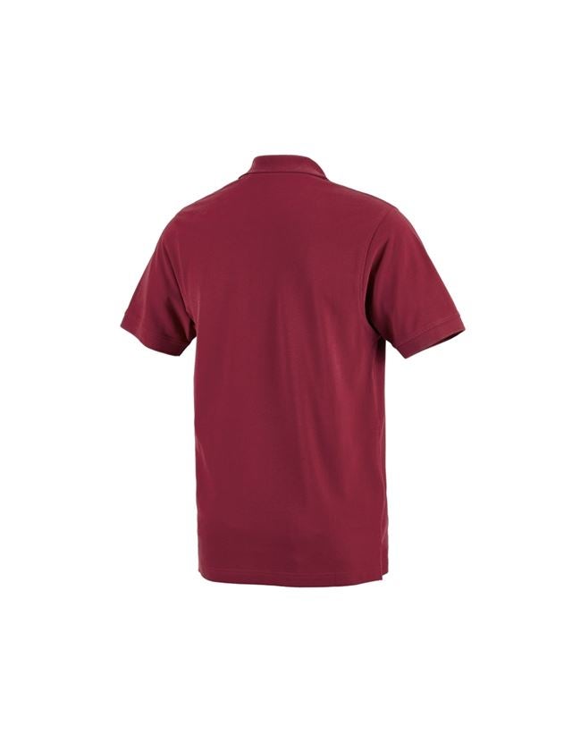 Installateur / Klempner: e.s. Polo-Shirt cotton Pocket + bordeaux 1