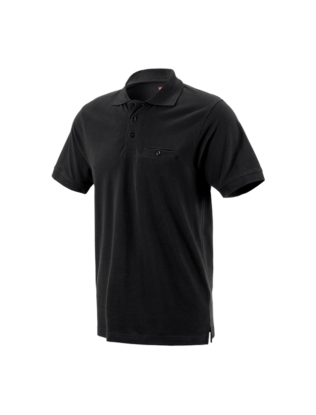 Themen: e.s. Polo-Shirt cotton Pocket + schwarz 2
