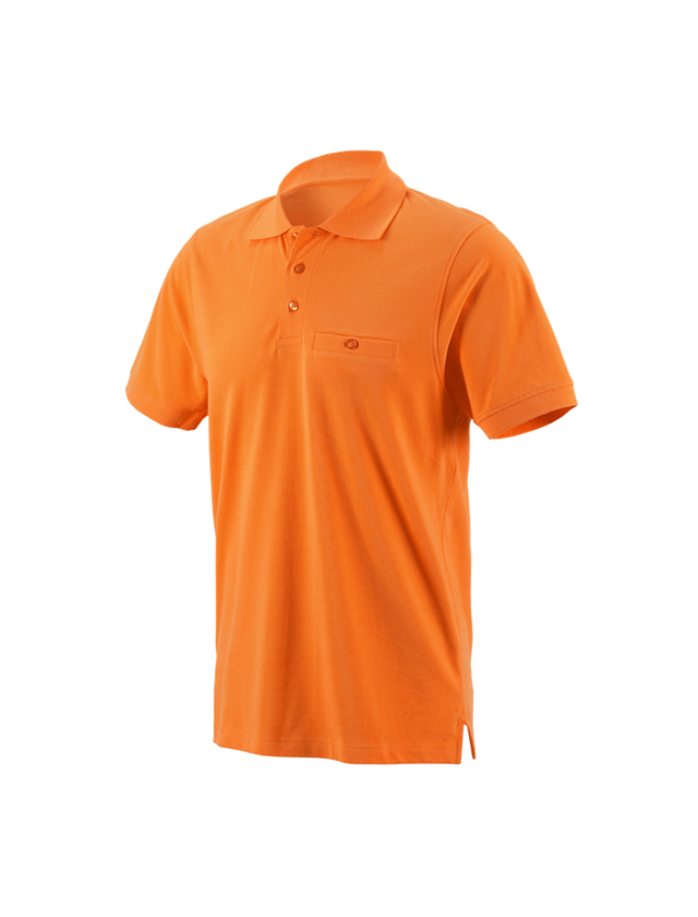 Installateur / Klempner: e.s. Polo-Shirt cotton Pocket + orange