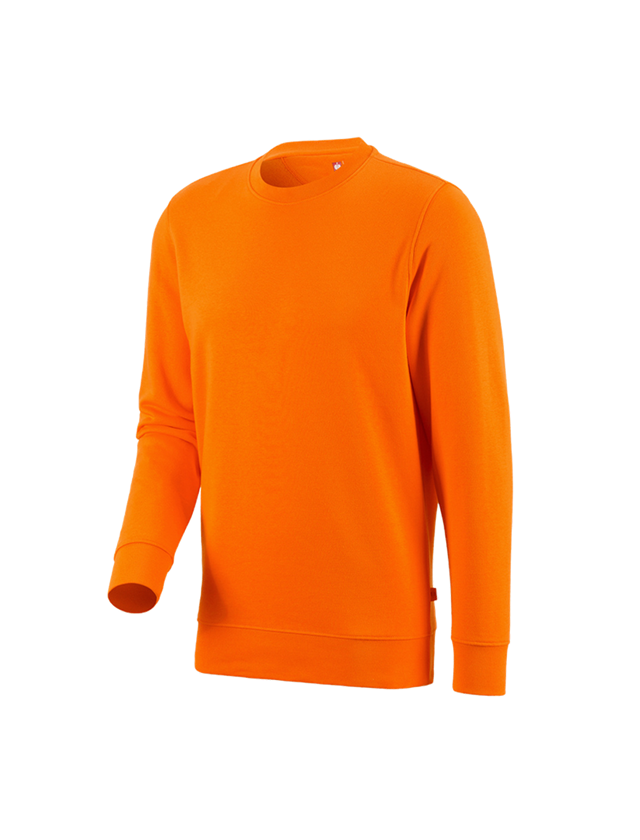 Installateur / Klempner: e.s. Sweatshirt poly cotton + orange