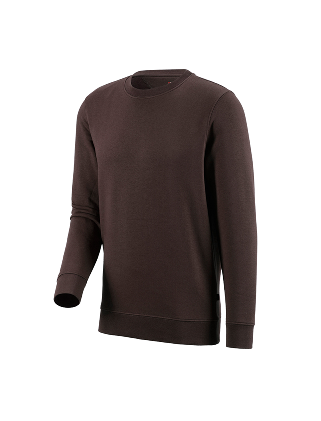 Installateur / Klempner: e.s. Sweatshirt poly cotton + braun