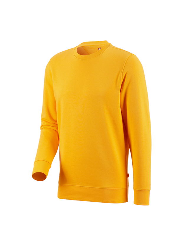 Shirts & Co.: e.s. Sweatshirt poly cotton + gelb