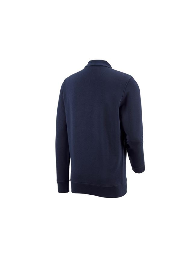 Shirts & Co.: e.s. Sweatshirt poly cotton Pocket + dunkelblau 1