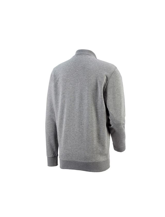 Shirts & Co.: e.s. Sweatshirt poly cotton Pocket + graumeliert 1