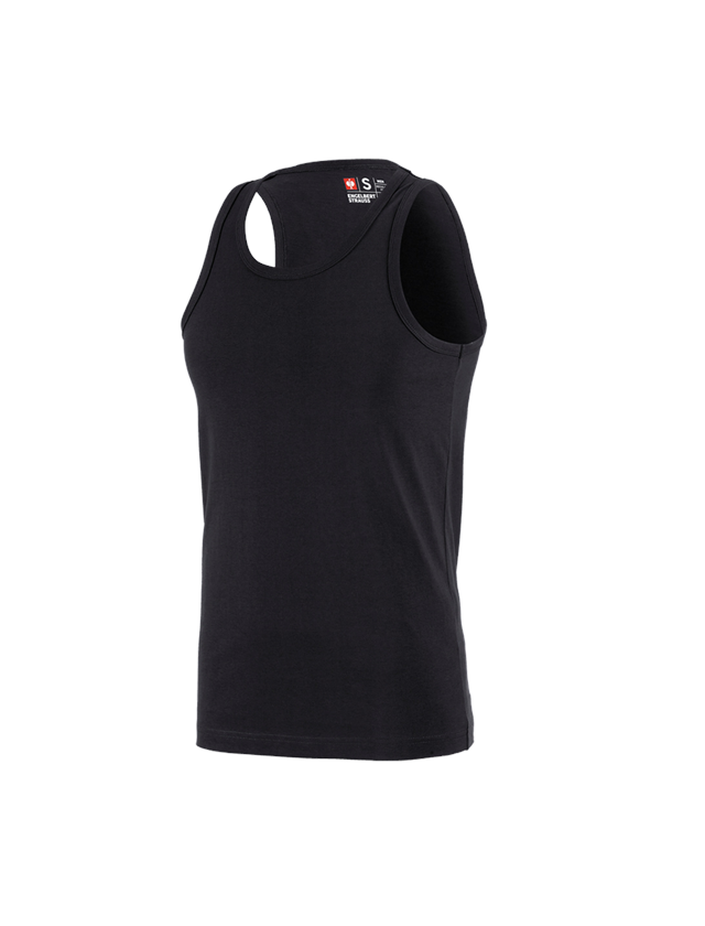 Shirts & Co.: e.s. Athletic-Shirt cotton + schwarz 1