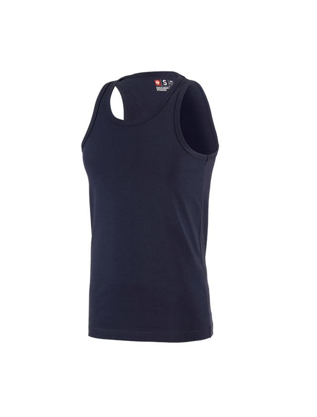 Themen: e.s. Athletic-Shirt cotton + dunkelblau