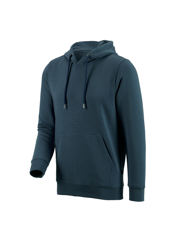 Shirts & Co.: e.s. Hoody-Sweatshirt poly cotton + seeblau