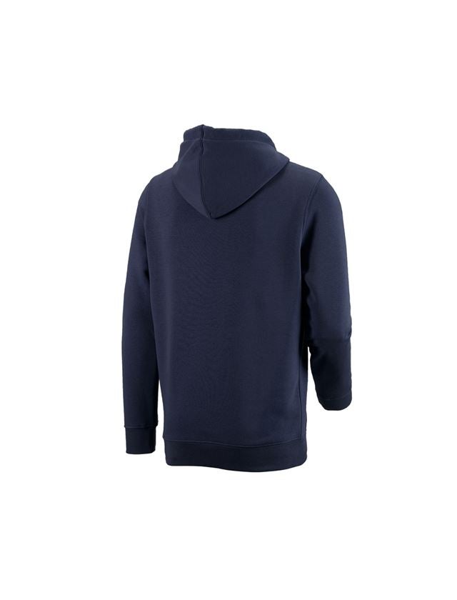Shirts & Co.: e.s. Hoody-Sweatshirt poly cotton + dunkelblau 1