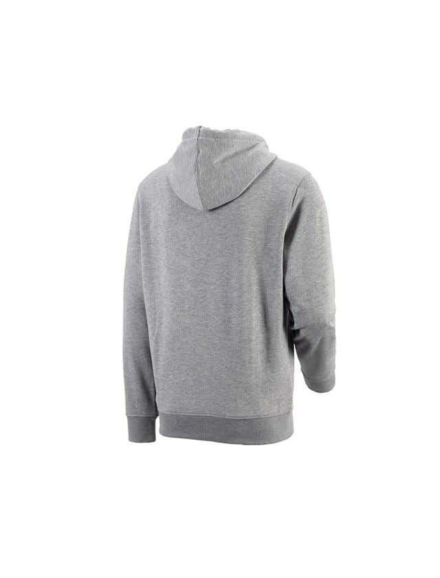 Shirts & Co.: e.s. Hoody-Sweatshirt poly cotton + graumeliert 2