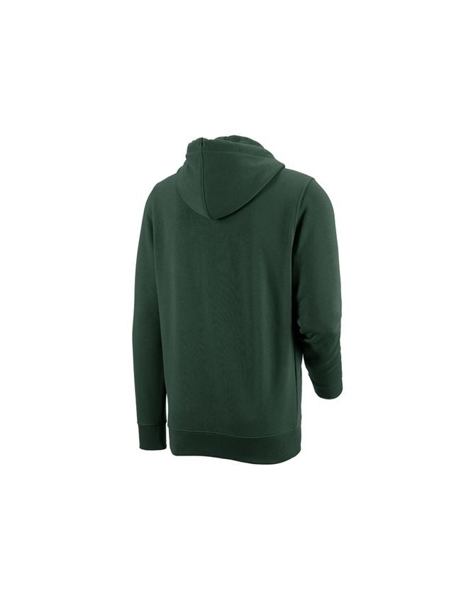 Shirts & Co.: e.s. Hoody-Sweatjacke poly cotton + grün 2
