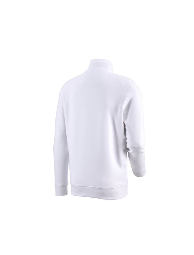 Installateur / Klempner: e.s. ZIP-Sweatshirt poly cotton + weiß 1