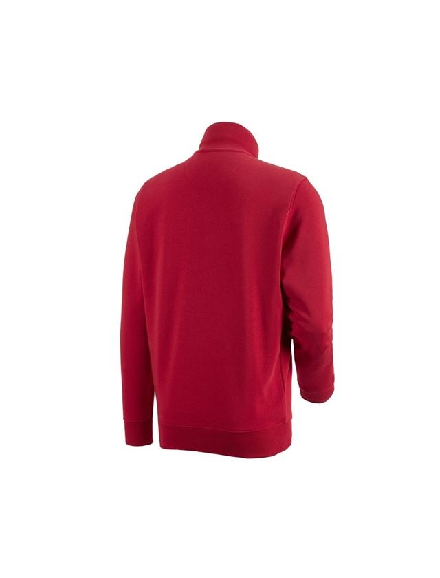 Themen: e.s. ZIP-Sweatshirt poly cotton + rot 1
