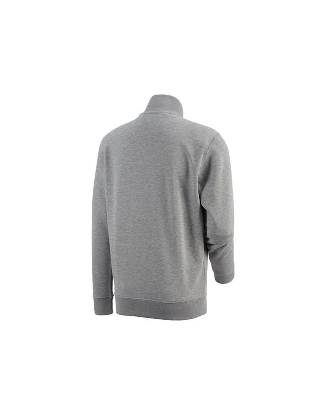 Installateur / Klempner: e.s. ZIP-Sweatshirt poly cotton + graumeliert 2