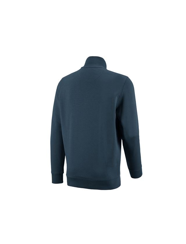 Installateur / Klempner: e.s. ZIP-Sweatshirt poly cotton + seeblau 1