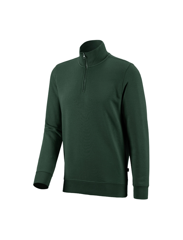 Shirts & Co.: e.s. ZIP-Sweatshirt poly cotton + grün