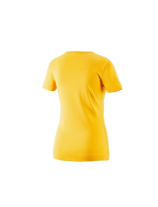 Installateur / Klempner: e.s. T-Shirt cotton V-Neck, Damen + gelb 1