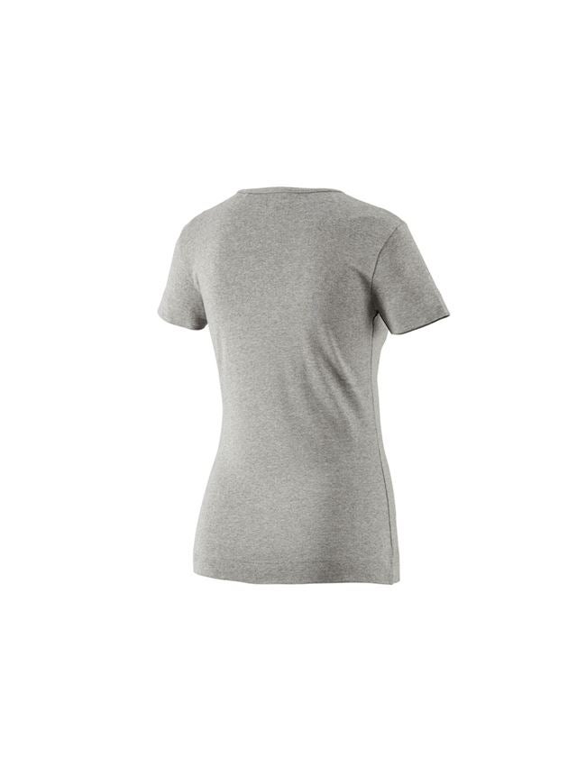 Galabau / Forst- und Landwirtschaft: e.s. T-Shirt cotton V-Neck, Damen + graumeliert 1