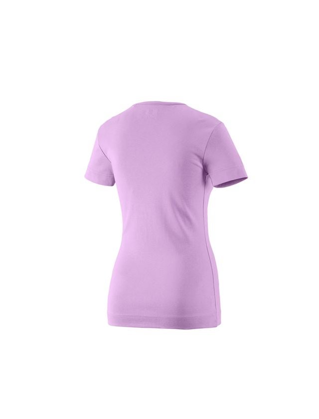 Shirts & Co.: e.s. T-Shirt cotton V-Neck, Damen + lavendel 1
