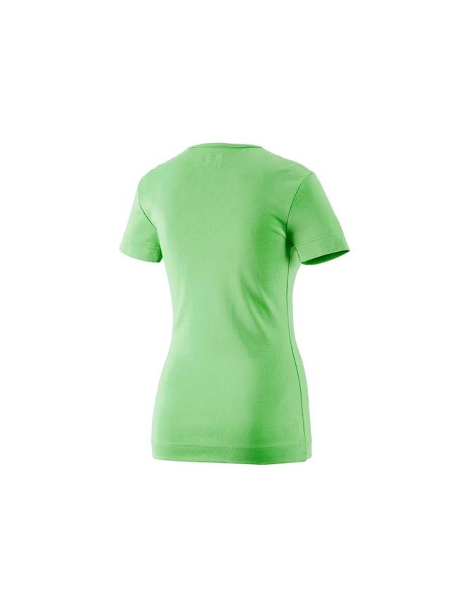 Installateur / Klempner: e.s. T-Shirt cotton V-Neck, Damen + apfelgrün 1
