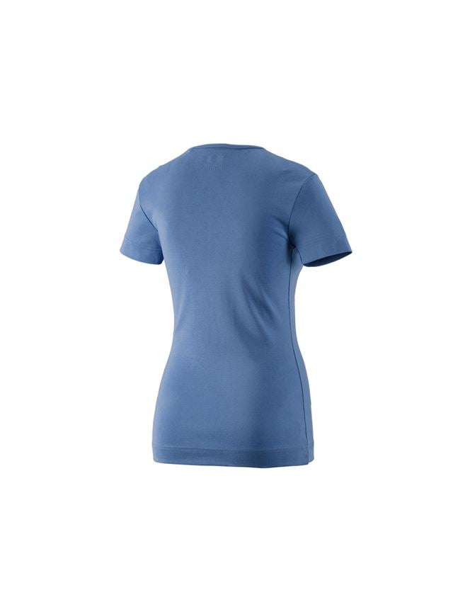 Installateur / Klempner: e.s. T-Shirt cotton V-Neck, Damen + kobalt 1