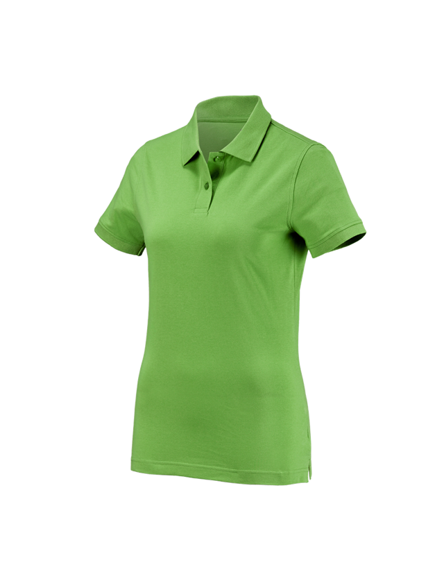 Shirts & Co.: e.s. Polo-Shirt cotton, Damen + seegrün